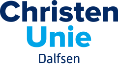 Logo ChristenUnie Dalfsen blauwe letters